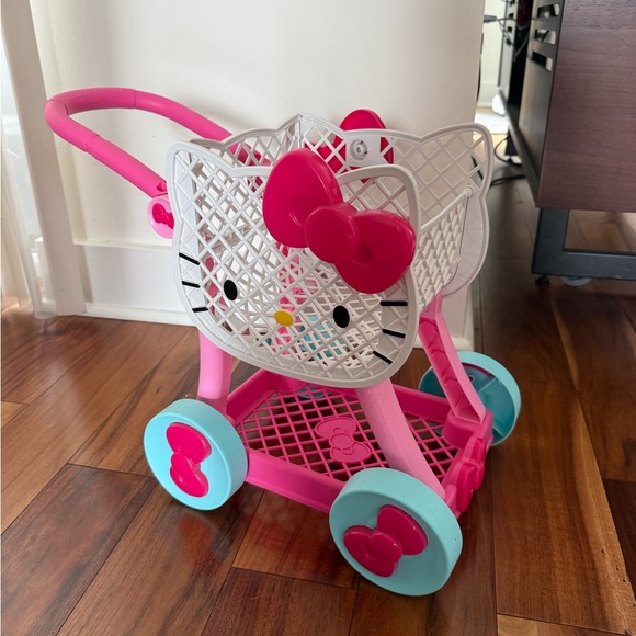 Sanrio Other - Hello Kitty Sanrio Toy Shopping Cart Stroller Buggy Basket